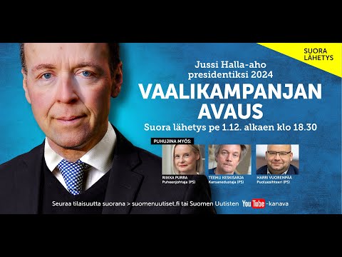 Jussi Halla-aho, vaalikampanjan avaus