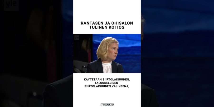 Sisäministeri Mari Rantanen murskaa edellisen hallituksen maahanmuuttopolitiikan parilla  sanalla!